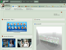 Tablet Screenshot of lox311.deviantart.com