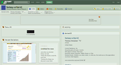Desktop Screenshot of fantasy-writer42.deviantart.com