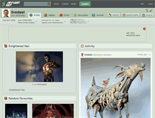 Tablet Screenshot of livesteel.deviantart.com