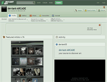 Tablet Screenshot of deviant-arcade.deviantart.com