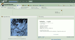 Desktop Screenshot of incentefalconer.deviantart.com
