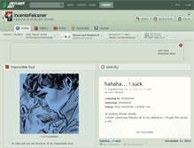 Tablet Screenshot of incentefalconer.deviantart.com