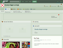 Tablet Screenshot of bloody-dragon-avenge.deviantart.com