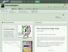 Tablet Screenshot of darklordsdaughter.deviantart.com