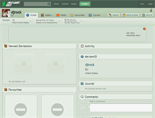 Tablet Screenshot of djrock.deviantart.com