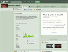 Tablet Screenshot of groboto-planet.deviantart.com