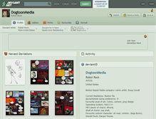 Tablet Screenshot of dogtoonmedia.deviantart.com