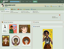 Tablet Screenshot of ladyunderworld.deviantart.com