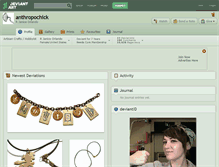 Tablet Screenshot of anthropochick.deviantart.com