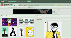 Desktop Screenshot of abnormal-child.deviantart.com