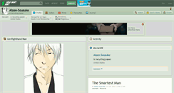 Desktop Screenshot of aizen-sousuke.deviantart.com