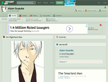 Tablet Screenshot of aizen-sousuke.deviantart.com
