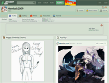 Tablet Screenshot of hemlock2009.deviantart.com