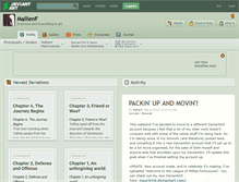 Tablet Screenshot of mallienf.deviantart.com