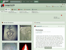 Tablet Screenshot of mangachick98.deviantart.com