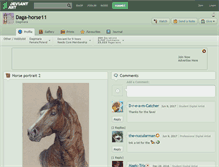 Tablet Screenshot of daga-horse11.deviantart.com