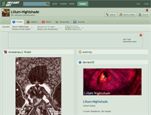 Tablet Screenshot of lilium-nightshade.deviantart.com