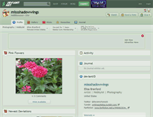 Tablet Screenshot of missshadowwings.deviantart.com