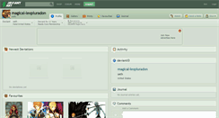 Desktop Screenshot of magical-leopluradon.deviantart.com