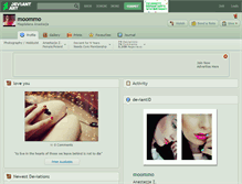 Tablet Screenshot of moommo.deviantart.com