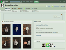 Tablet Screenshot of demonglittercritter.deviantart.com