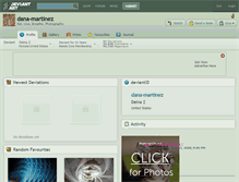 Tablet Screenshot of dana-martinez.deviantart.com