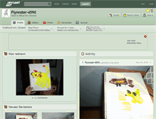 Tablet Screenshot of flynnster-4590.deviantart.com