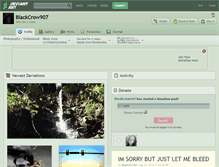 Tablet Screenshot of blackcrow907.deviantart.com