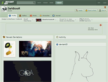 Tablet Screenshot of darkboxer.deviantart.com