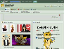 Tablet Screenshot of kabushi-sushi.deviantart.com