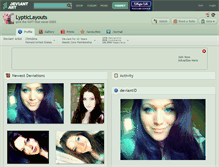 Tablet Screenshot of lypticlayouts.deviantart.com