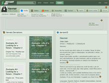 Tablet Screenshot of hawner.deviantart.com