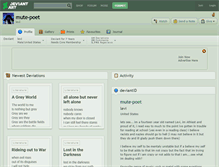 Tablet Screenshot of mute-poet.deviantart.com