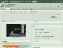 Tablet Screenshot of jonasfortheart.deviantart.com