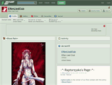 Tablet Screenshot of elfenliedclub.deviantart.com