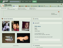 Tablet Screenshot of kitty-sama.deviantart.com