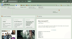 Desktop Screenshot of catfreak16.deviantart.com