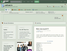 Tablet Screenshot of catfreak16.deviantart.com