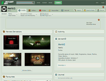 Tablet Screenshot of mericg.deviantart.com