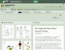 Tablet Screenshot of megamanrecut.deviantart.com