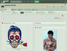 Tablet Screenshot of gilvany-oliveira.deviantart.com