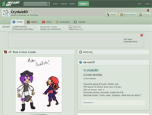 Tablet Screenshot of crystalz8d.deviantart.com