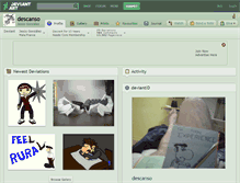 Tablet Screenshot of descanso.deviantart.com