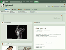 Tablet Screenshot of mastergood.deviantart.com