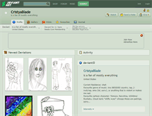 Tablet Screenshot of cristyablade.deviantart.com