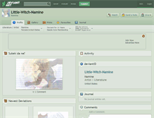 Tablet Screenshot of little-witch-namine.deviantart.com