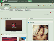 Tablet Screenshot of franzoart.deviantart.com