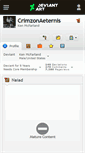 Mobile Screenshot of crimzonaeternis.deviantart.com