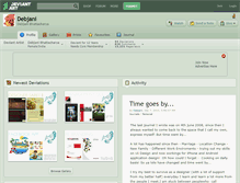 Tablet Screenshot of debjani.deviantart.com