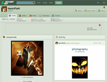 Tablet Screenshot of naomifami.deviantart.com